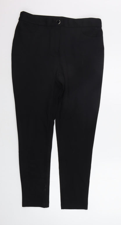 Womens UK Size 14 F&F Regular Fit  Black Trousers