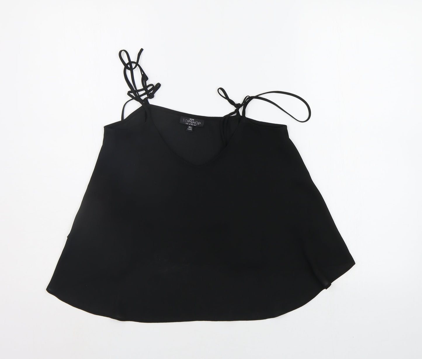 Womens UK Size 6 Topshop Black Basic Tank