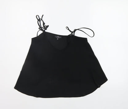 Womens UK Size 6 Topshop Black Basic Tank