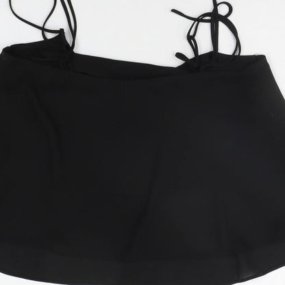 Womens UK Size 6 Topshop Black Basic Tank