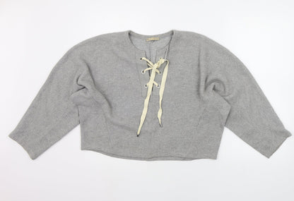 Womens UK Size S Zara Grey Pullover Jumper
