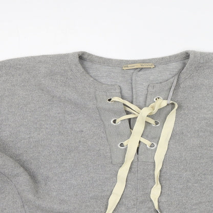 Womens UK Size S Zara Grey Pullover Jumper