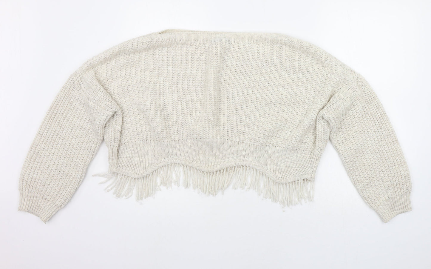 Womens UK Size M Quiz White Pullover Jumper