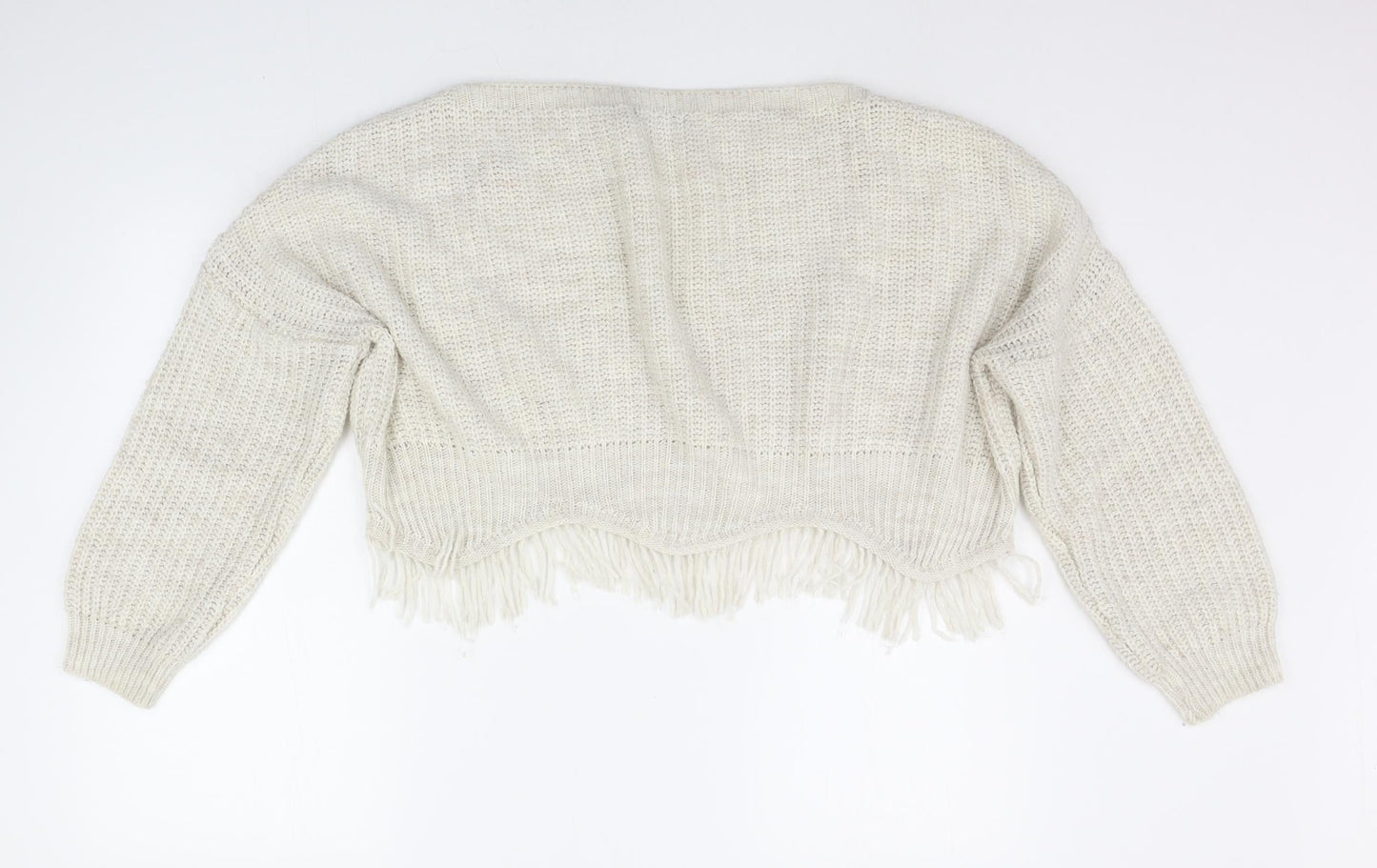 Womens UK Size M Quiz White Pullover Jumper