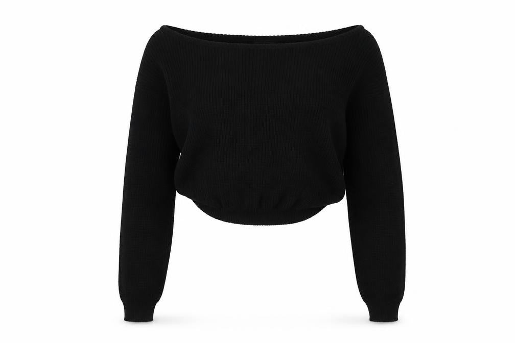 Womens UK Size M PRETTYLITTLETHING Black Pullover Jumper