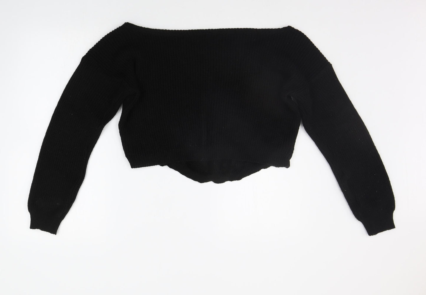 Womens UK Size M PRETTYLITTLETHING Black Pullover Jumper