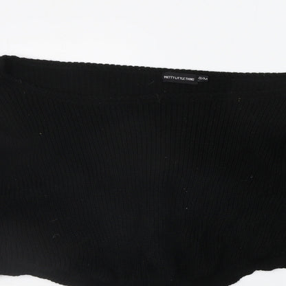 Womens UK Size M PRETTYLITTLETHING Black Pullover Jumper