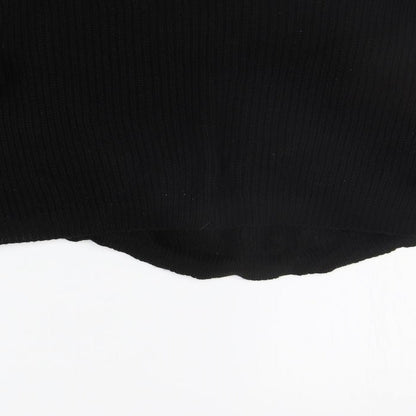 Womens UK Size M PRETTYLITTLETHING Black Pullover Jumper