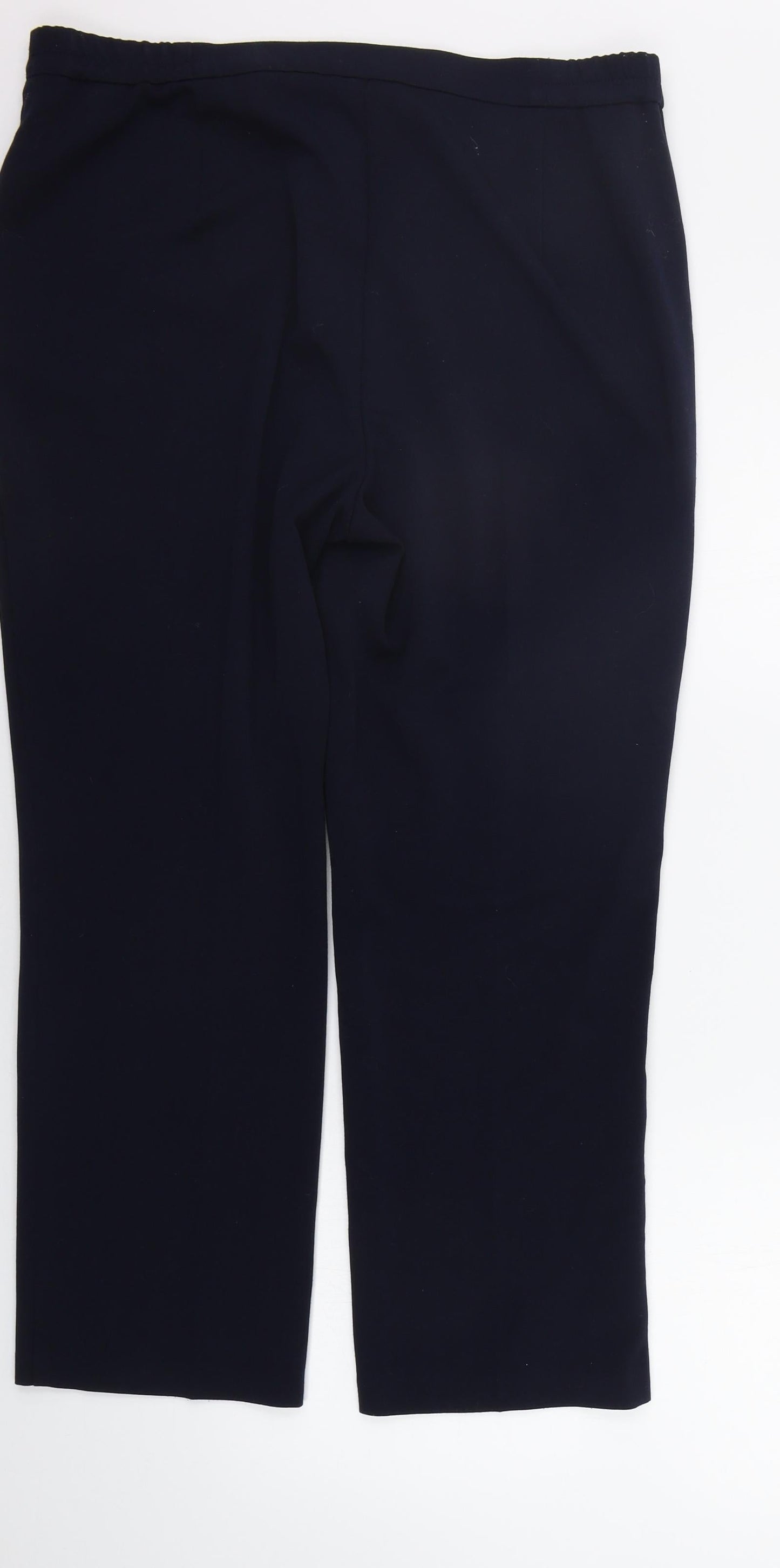Womens UK Size 14 Marks and Spencer Regular Fit  Blue Trousers