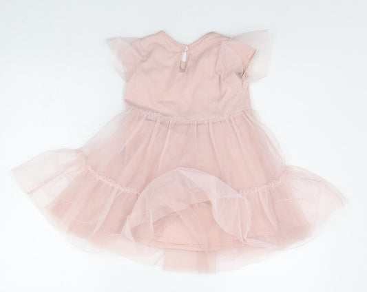TU Girls Pink   Jacket Dress    - GLITTER