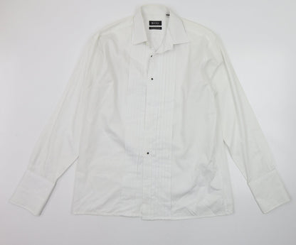rocola Mens White    Button-Up Size 16