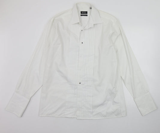 rocola Mens White    Button-Up Size 16