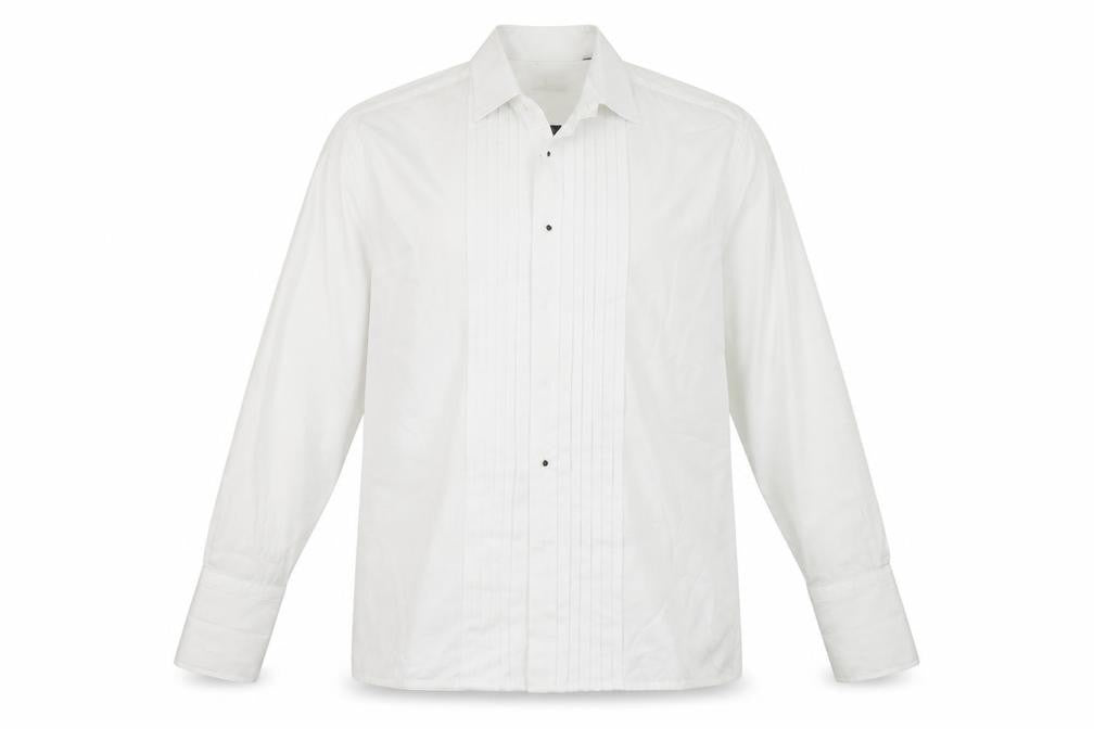 Mens UK Size 16 rocola White  Button-Up Long Sleeve Casual Shirt