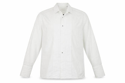 Mens UK Size 16 rocola White  Button-Up Long Sleeve Casual Shirt