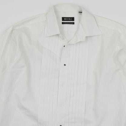 rocola Mens White    Button-Up Size 16