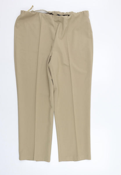 Womens UK Size 16 BM Regular Fit  Beige Trousers