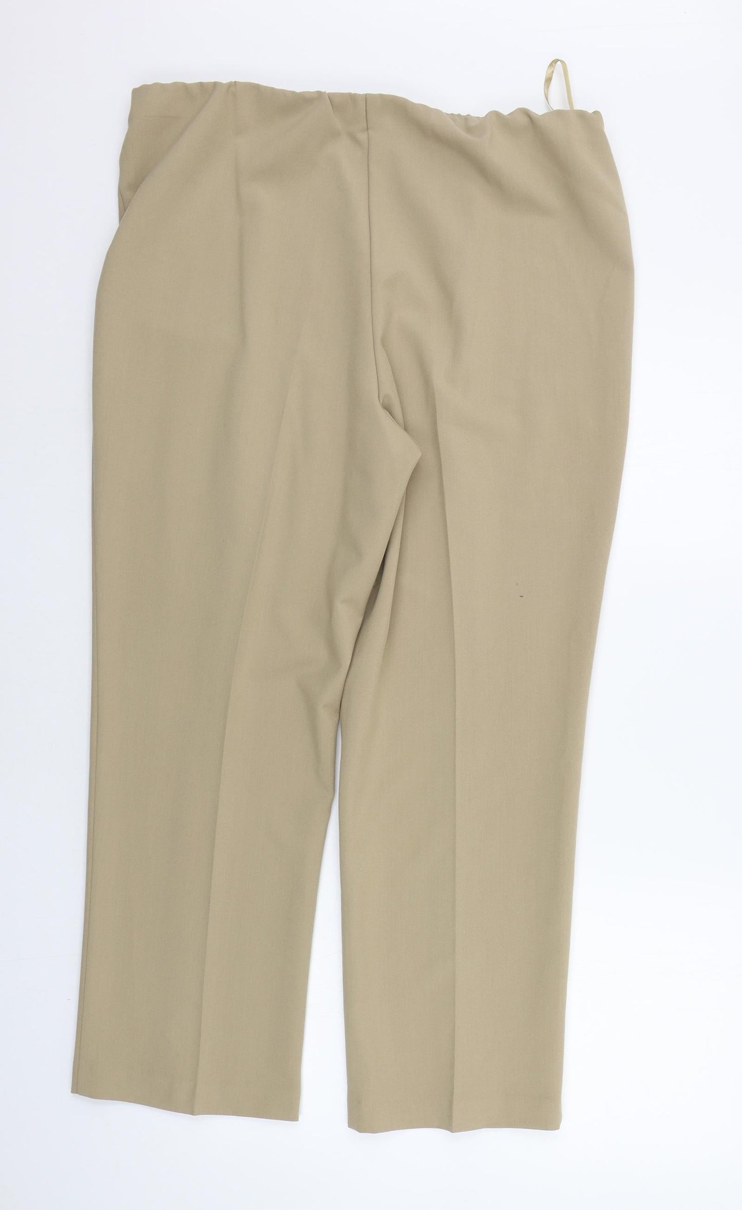 Womens UK Size 16 BM Regular Fit  Beige Trousers