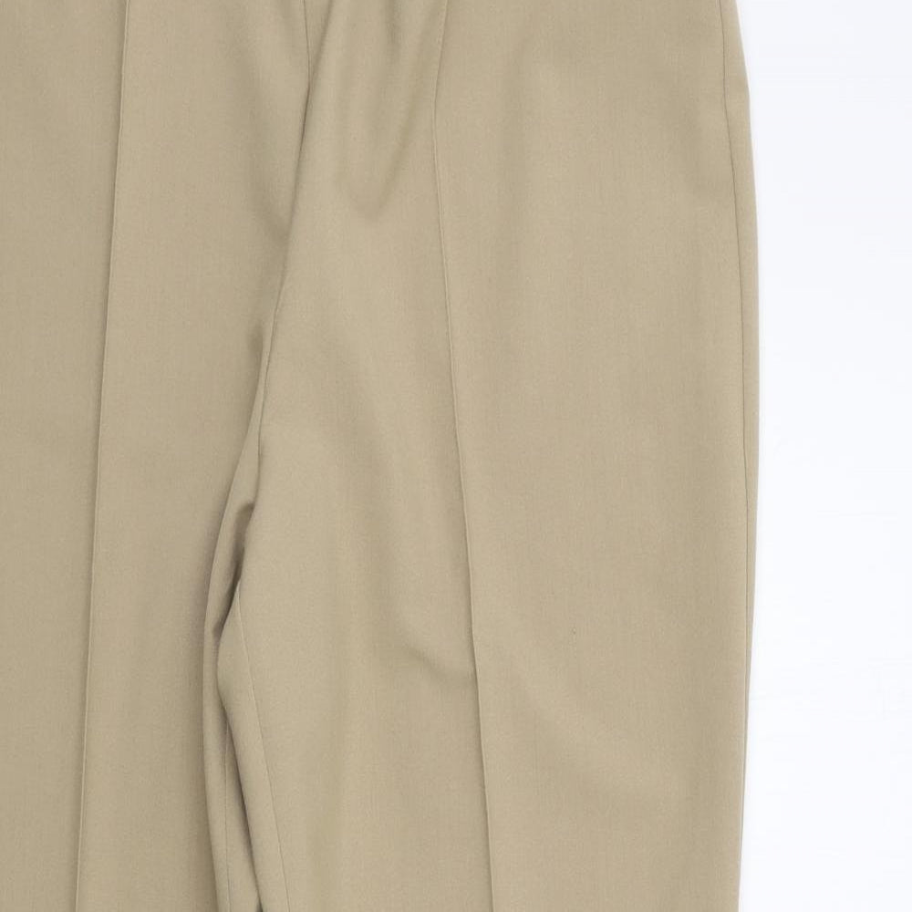 Womens UK Size 16 BM Regular Fit  Beige Trousers