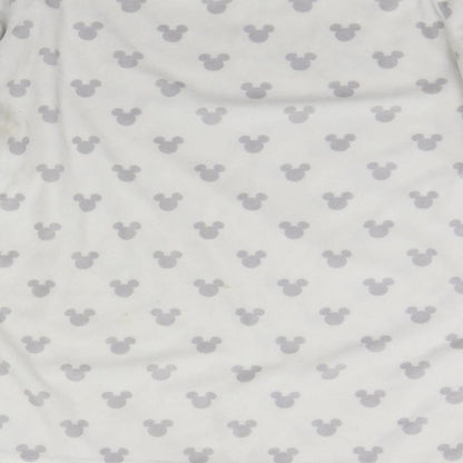Primark Womens White Geometric  Kimono Pyjama Top Size S  - Micky Mouse