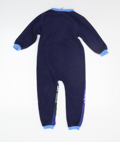 Lucasfilm Girls Blue Geometric  Jumpsuit One-Piece Size 3-4 Years