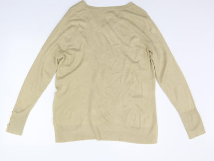 Primark Womens Black Houndstooth  Henley Jumper Size 14