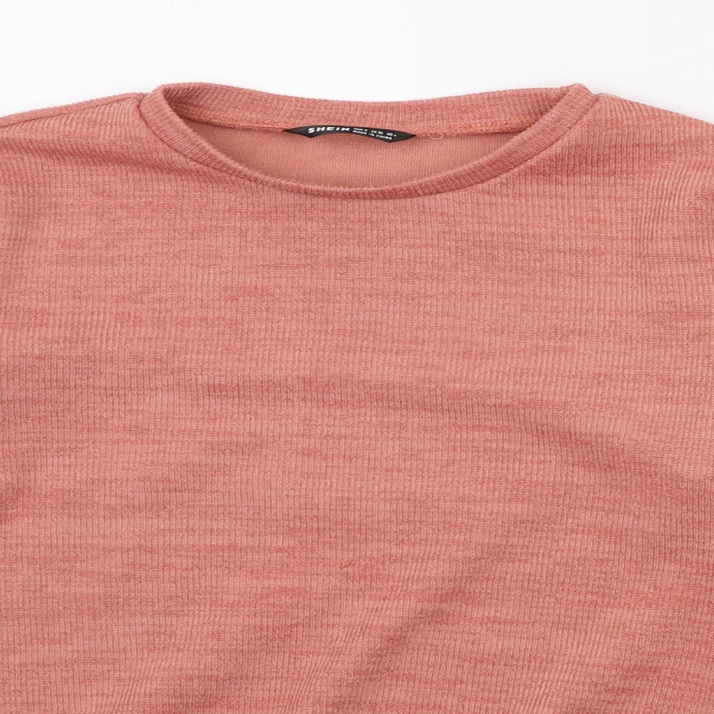 SheIn Womens Orange   Pullover Jumper Size S