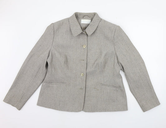 AMARANTO Womens Grey   Jacket Coat Size 20