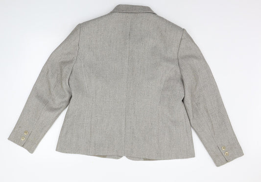 AMARANTO Womens Grey   Jacket Coat Size 20