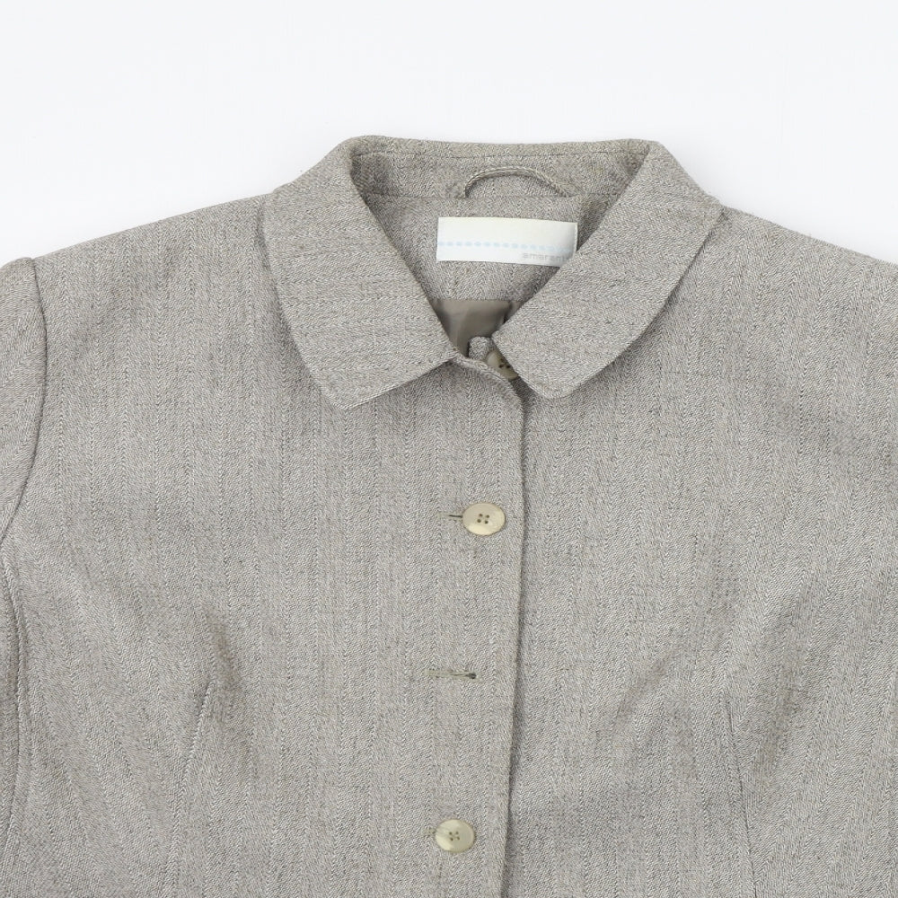Womens UK Size 20 AMARANTO Grey Jacket