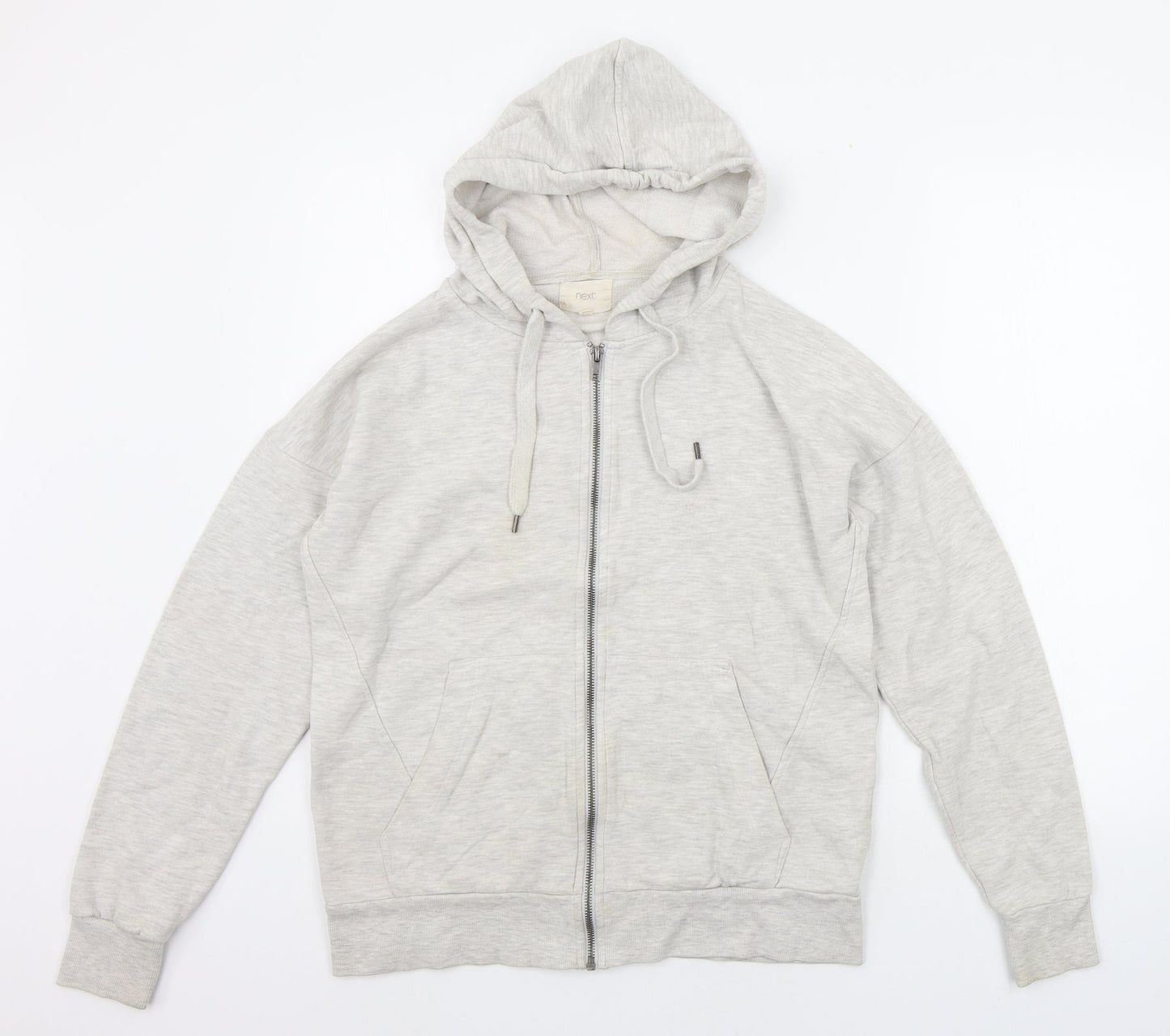 Womens UK Size 12 NEXT White Full Zip Jumper