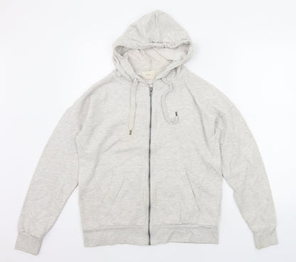 Womens UK Size 12 NEXT White Full Zip Jumper