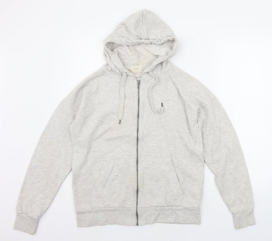 Womens UK Size 12 NEXT White Full Zip Jumper