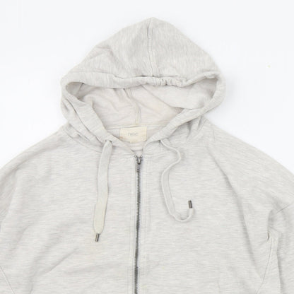 Womens UK Size 12 NEXT White Full Zip Jumper