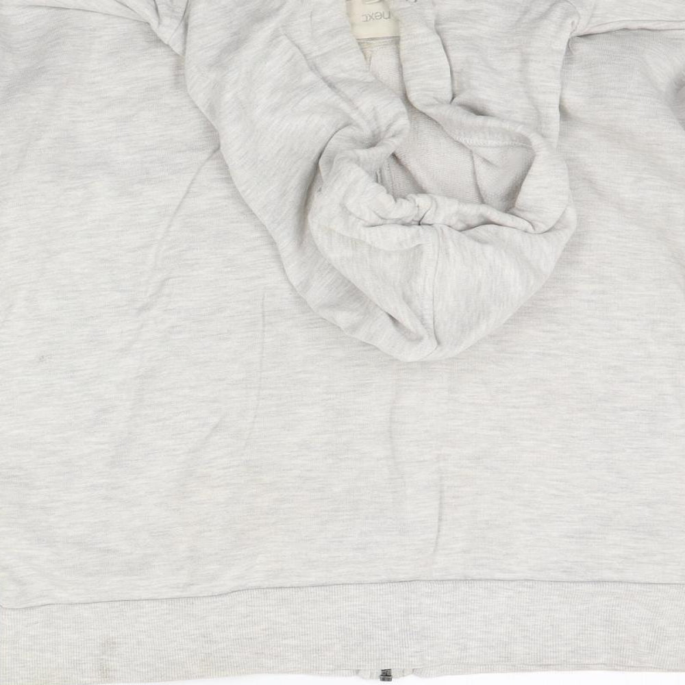 Womens UK Size 12 NEXT White Full Zip Jumper