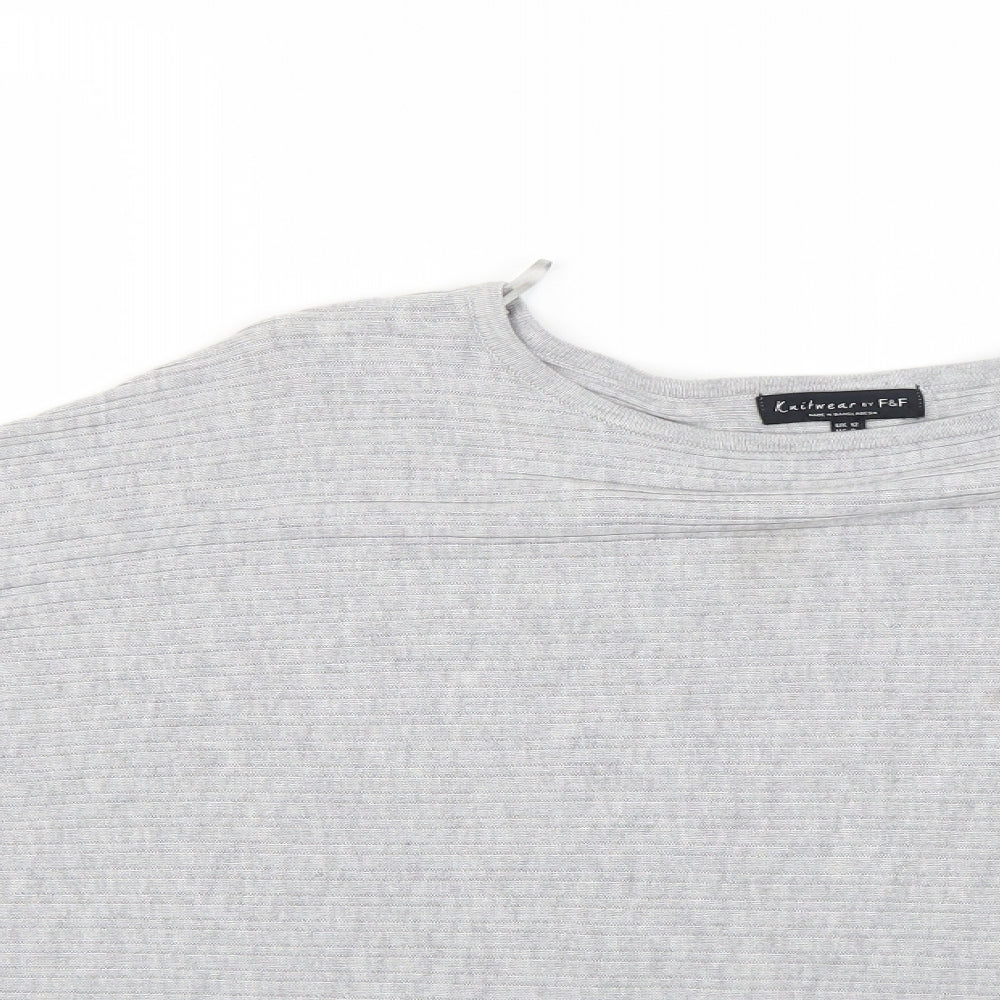 F&F Womens Grey   Basic Blouse Size 12