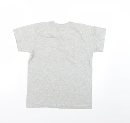 Preworn Boys Grey   Basic T-Shirt Size 10-11 Years