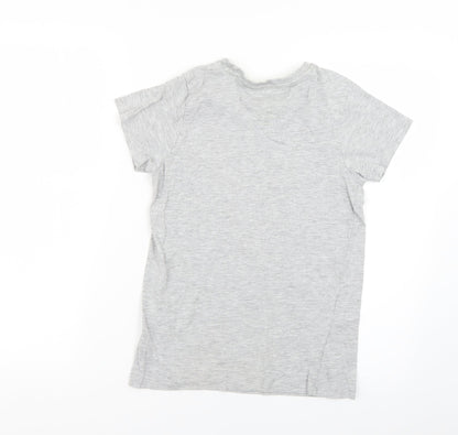 Matalan Boys Grey Geometric  Basic T-Shirt Size 10 Years