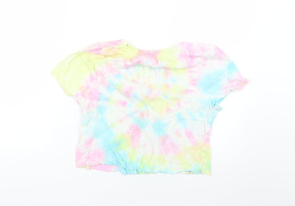 Primark Womens Multicoloured Geometric  Tunic T-Shirt Size 6