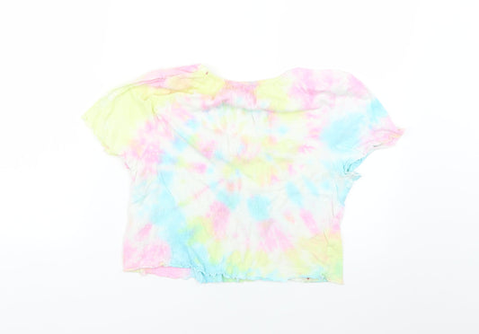 Primark Womens Multicoloured Geometric  Tunic T-Shirt Size 6