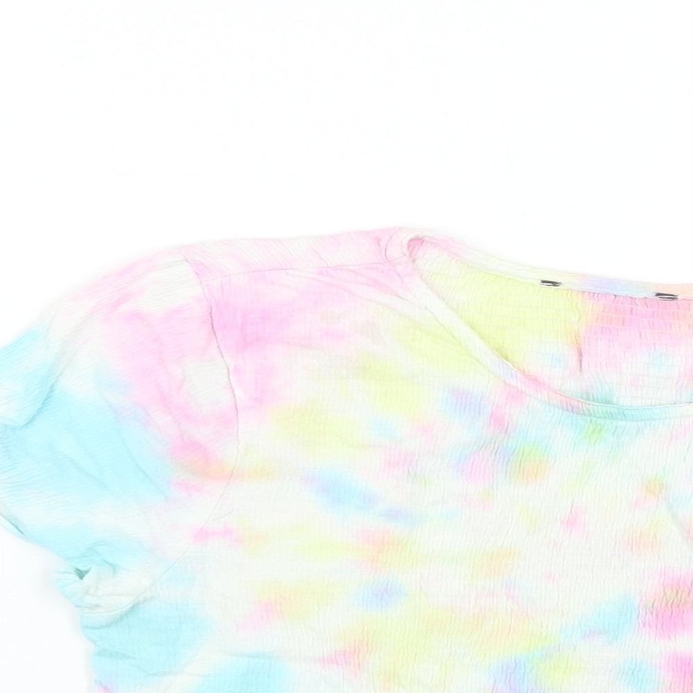 Primark Womens Multicoloured Geometric  Tunic T-Shirt Size 6