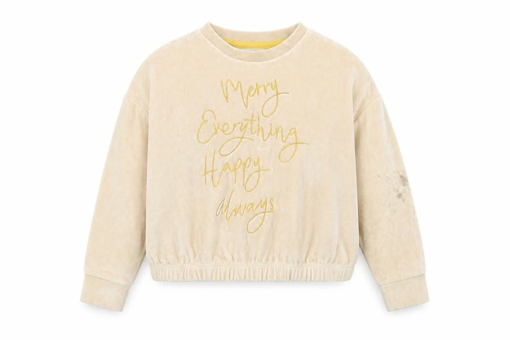 George Girls Beige   Pullover Jumper Size 4-5 Years