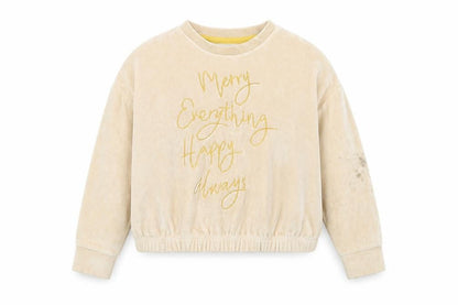 George Girls Beige   Pullover Jumper Size 4-5 Years