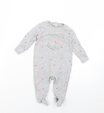 Matalan Baby Grey Geometric  Babygrow One-Piece Size 0-3 Months