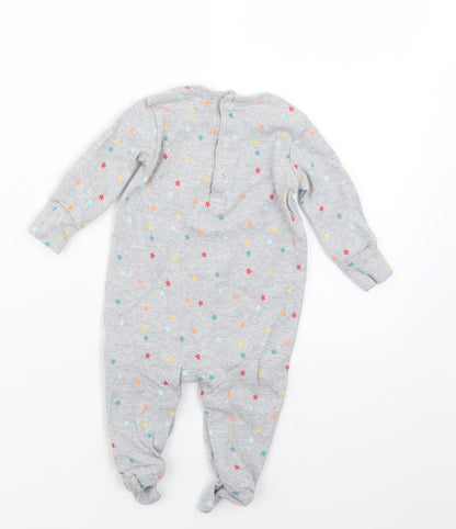 Matalan Baby Grey Geometric  Babygrow One-Piece Size 0-3 Months