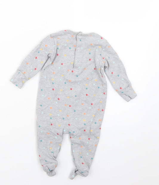 Matalan Baby Grey Geometric  Babygrow One-Piece Size 0-3 Months