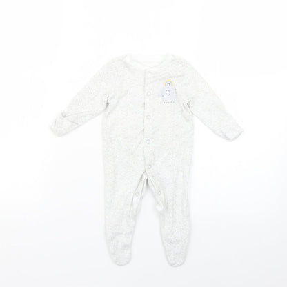 Primark Baby Grey Geometric  Babygrow One-Piece Size 0-3 Months