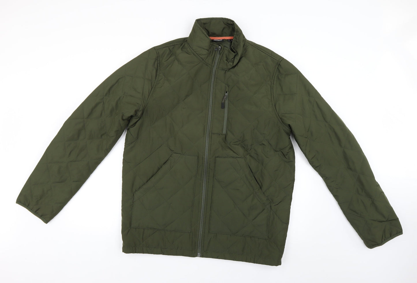 Mens UK Size 42 crivet Green Overcoat