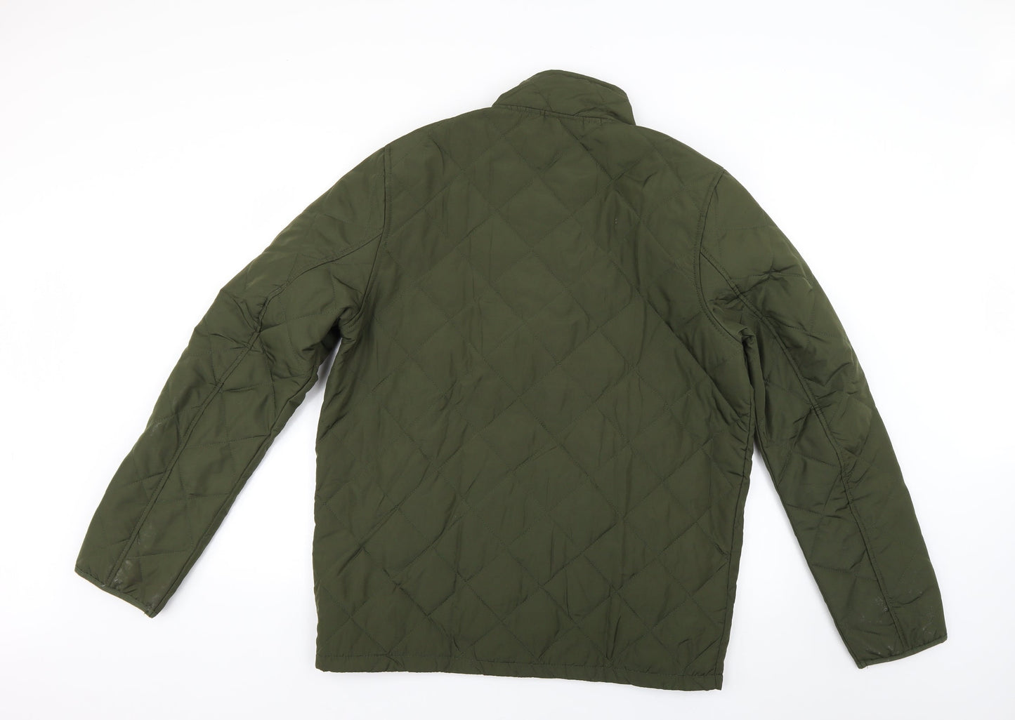 Mens UK Size 42 crivet Green Overcoat