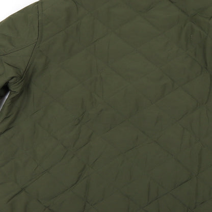 Mens UK Size 42 crivet Green Overcoat