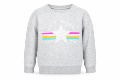 Primark Girls Grey   Pullover Jumper Size 6-7 Years